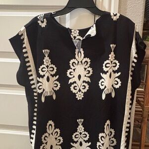 Umgee Black and White Floral short set